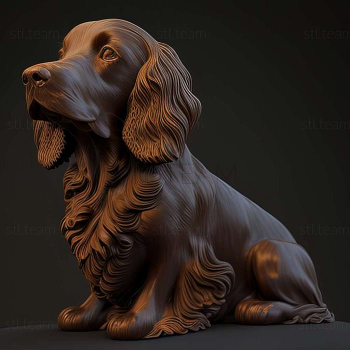 3D model Picardy Spaniel dog (STL)